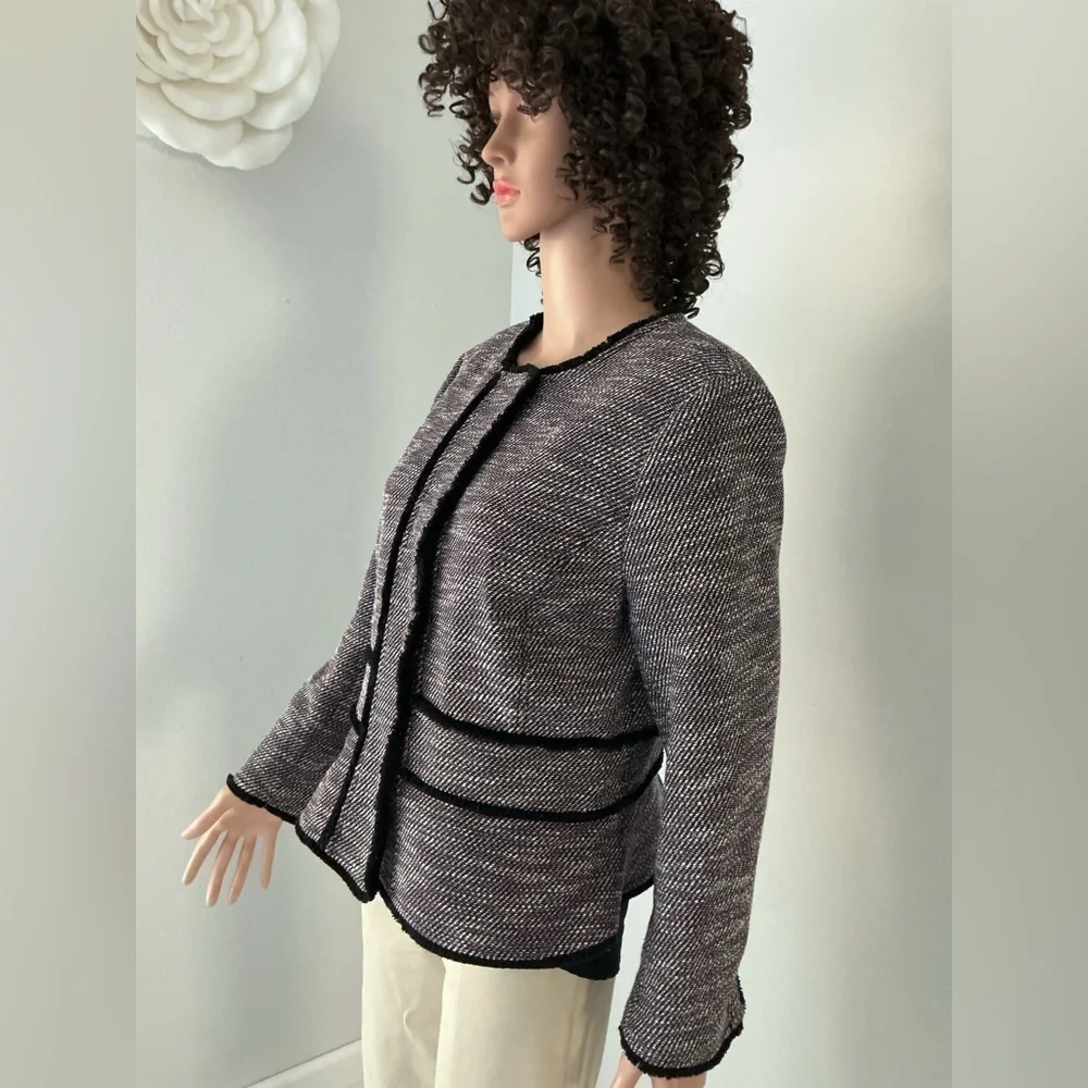 Banana Republic Black and Gray Blazer Sz 12